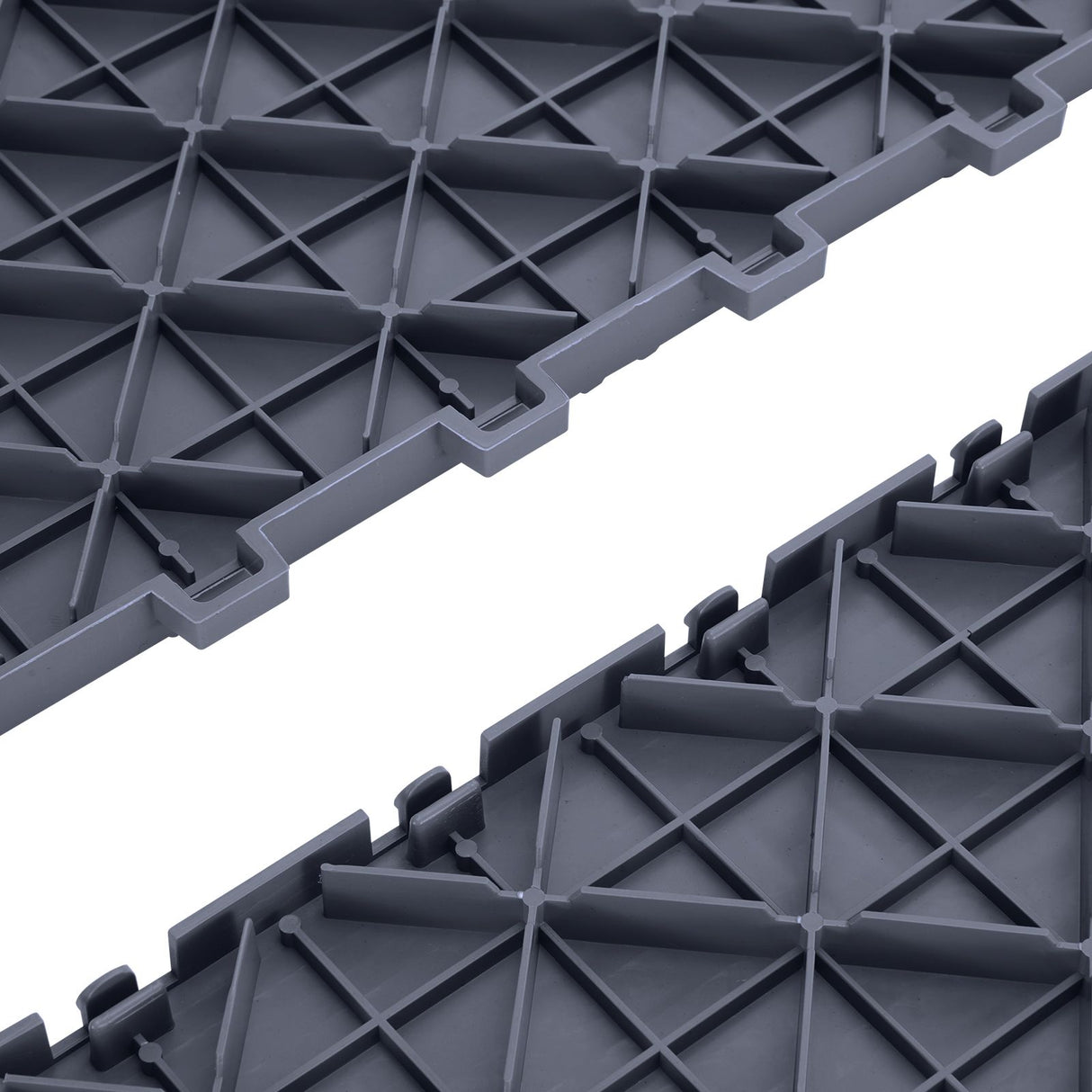 VEVOR Garage Tiles Interlocking, 12 x 12 x 0.53 inch 25 Pack Garage Floor Covering Tiles, Non-Slip Double-Sided Texture Garage Flooring Tiles, for Garages, Basements, Repair Shops, Graphite Gray