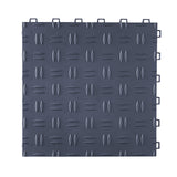 VEVOR Garage Tiles Interlocking, 12 x 12 x 0.53 inch 25 Pack Garage Floor Covering Tiles, Non-Slip Double-Sided Texture Garage Flooring Tiles, for Garages, Basements, Repair Shops, Graphite Gray