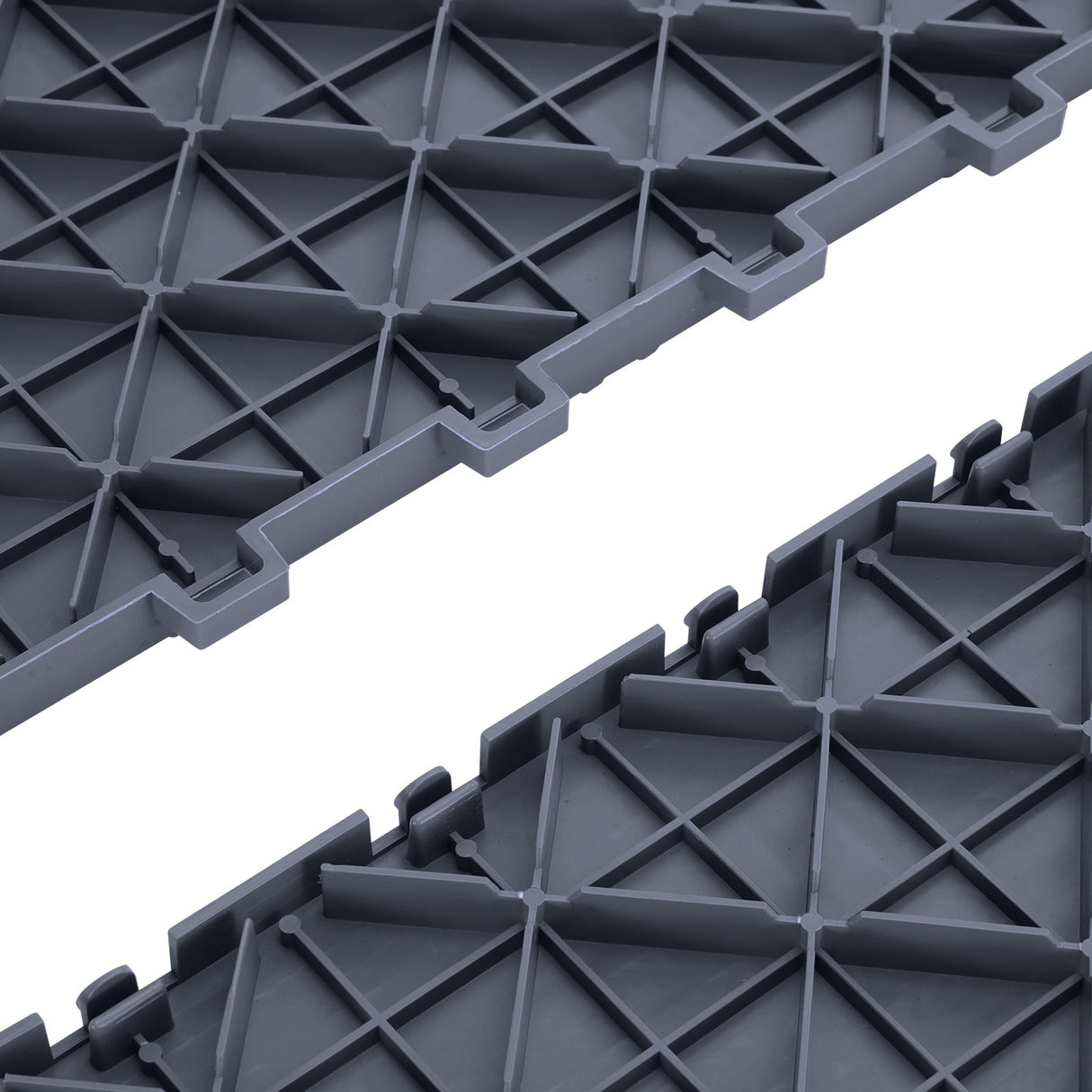 VEVOR Garage Tiles Interlocking, 12 x 12 x 0.53 inch 25 Pack Garage Floor Covering Tiles, Non-Slip Double-Sided Texture Garage Flooring Tiles, for Garages, Basements, Repair Shops, Graphite Gray