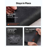 VEVOR Garage Floor Mat, 2.3 x 5.79 M Waterproof Protection from Water,Snow, Rain,Mud and Oil for Cars, Non-slip Heavy Duty Containment Mat with TPE Anti-Leak Backing & Easy to Clean & Cuttable