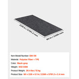 VEVOR Garage Floor Mat, 2.3 x 5.79 M Waterproof Protection from Water,Snow, Rain,Mud and Oil for Cars, Non-slip Heavy Duty Containment Mat with TPE Anti-Leak Backing & Easy to Clean & Cuttable