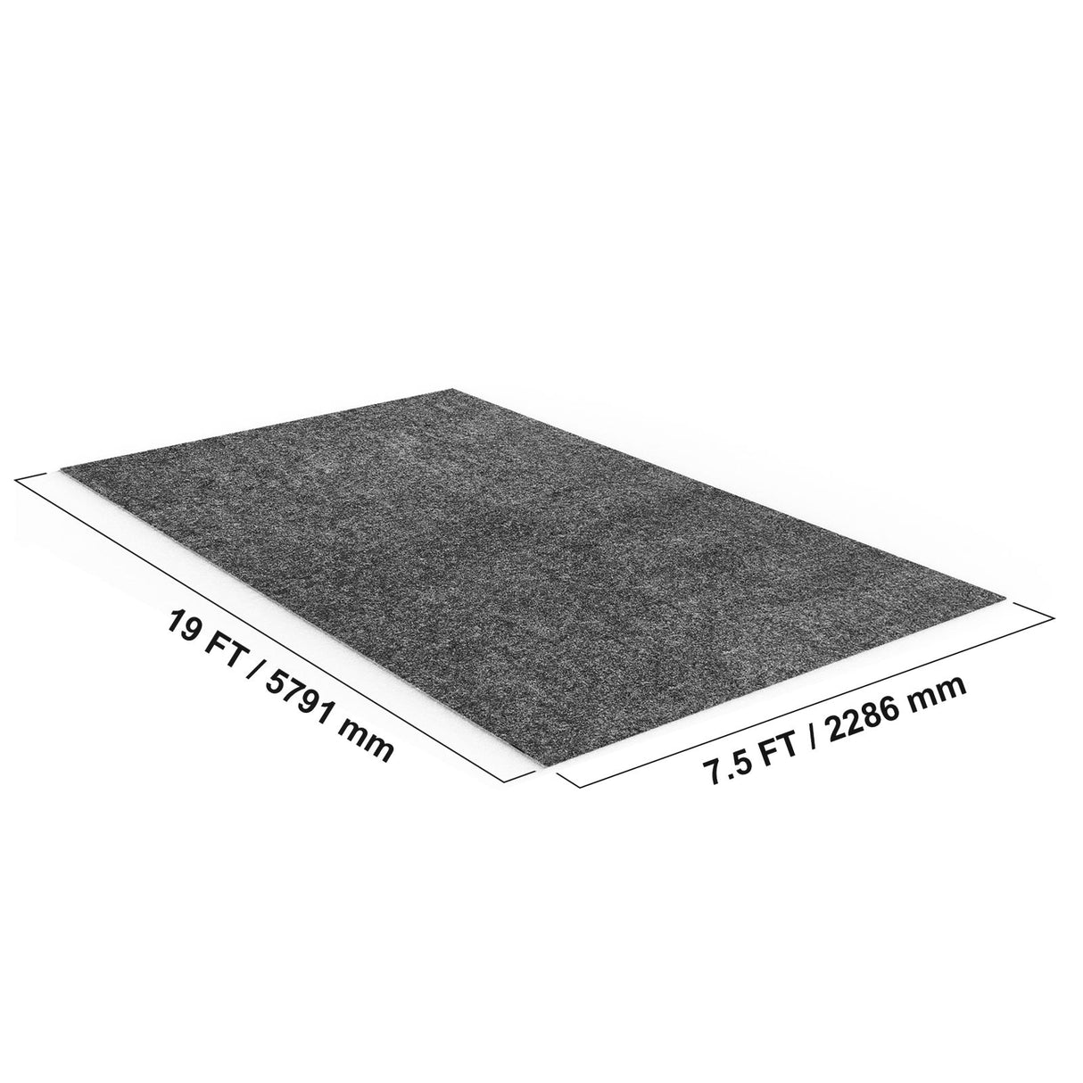 VEVOR Garage Floor Mat, 2.3 x 5.79 M Waterproof Protection from Water,Snow, Rain,Mud and Oil for Cars, Non-slip Heavy Duty Containment Mat with TPE Anti-Leak Backing & Easy to Clean & Cuttable