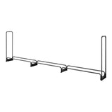 VEVOR Firewood Rack with Waterproof Cover, 383 x 36 x 117 cm Outdoor Firewood Holder, 660lb Weight Capacity, 1/2 Cord Log Holder, Half-Covered, Powder-coated Wood Storage Rack for Fireplace Deck