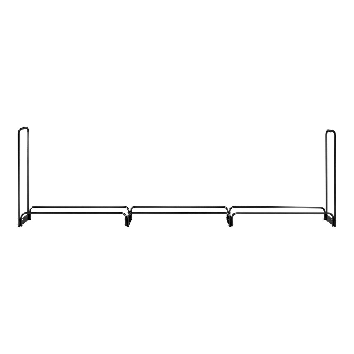 VEVOR Firewood Rack with Waterproof Cover, 383 x 36 x 117 cm Outdoor Firewood Holder, 660lb Weight Capacity, 1/2 Cord Log Holder, Half-Covered, Powder-coated Wood Storage Rack for Fireplace Deck