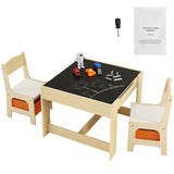 VEVOR Kids Table and Chair Set Wooden Activity Table
