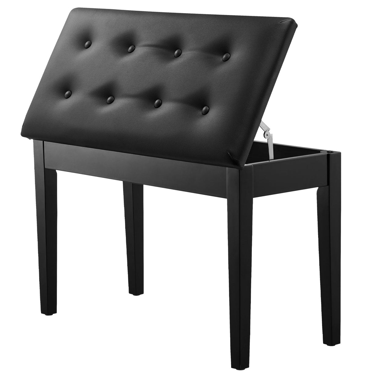 Piano Bench, 750 x 355 x 490 mm, Duet Keyboard Piano Chair with High-Density Padded Cushion, Storage Compartment for Music Books, Wooden Piano Bookcase Stool Seat, for Vanity and Living Room