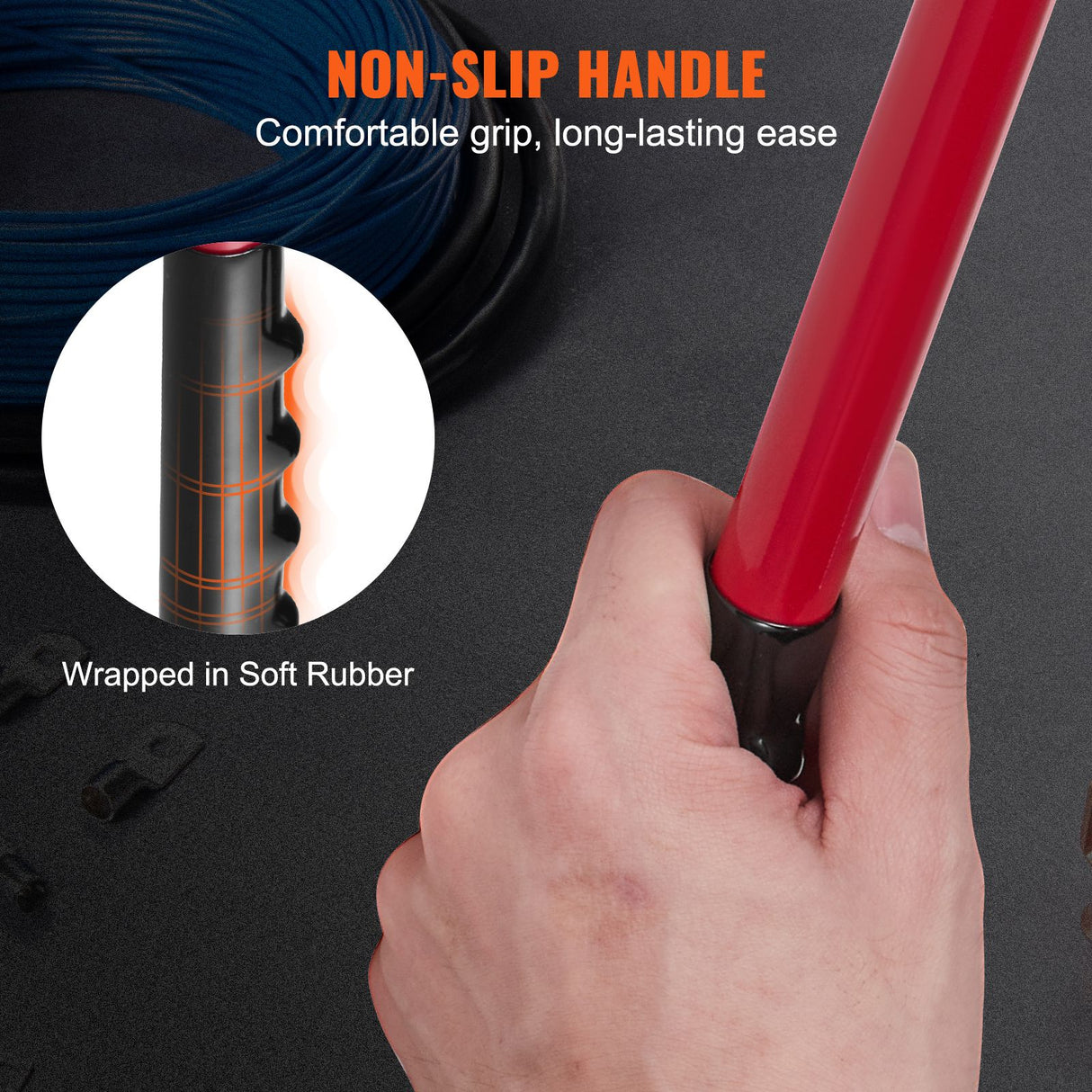 Battery Cable Lug Crimping Tool, 10-1/0AWG Aluminum Terminal Battery Lug Crimper, with 60PCS Aluminum Ring Connectors Terminals 6 Wire Sizes Crimping Die, for Heavy Duty Wire Lugs