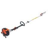 VEVOR Gas Pole Saw, 33CC 2 Stroke Gas Powered Pole Saws with 20.3 cm Cutting Bar, Cordless Tree Trimmer with 850ml Fuel Tank, 2.08 to 3.58 m  Extendable, Powerful Chainsaw for Tree Trimming Pruning