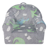 VEVOR Toddler Chair Glow in the Dark Plush Baby Chair Playroom Furniture Grey