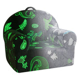 VEVOR Toddler Chair Glow in the Dark Plush Baby Chair Playroom Furniture Grey