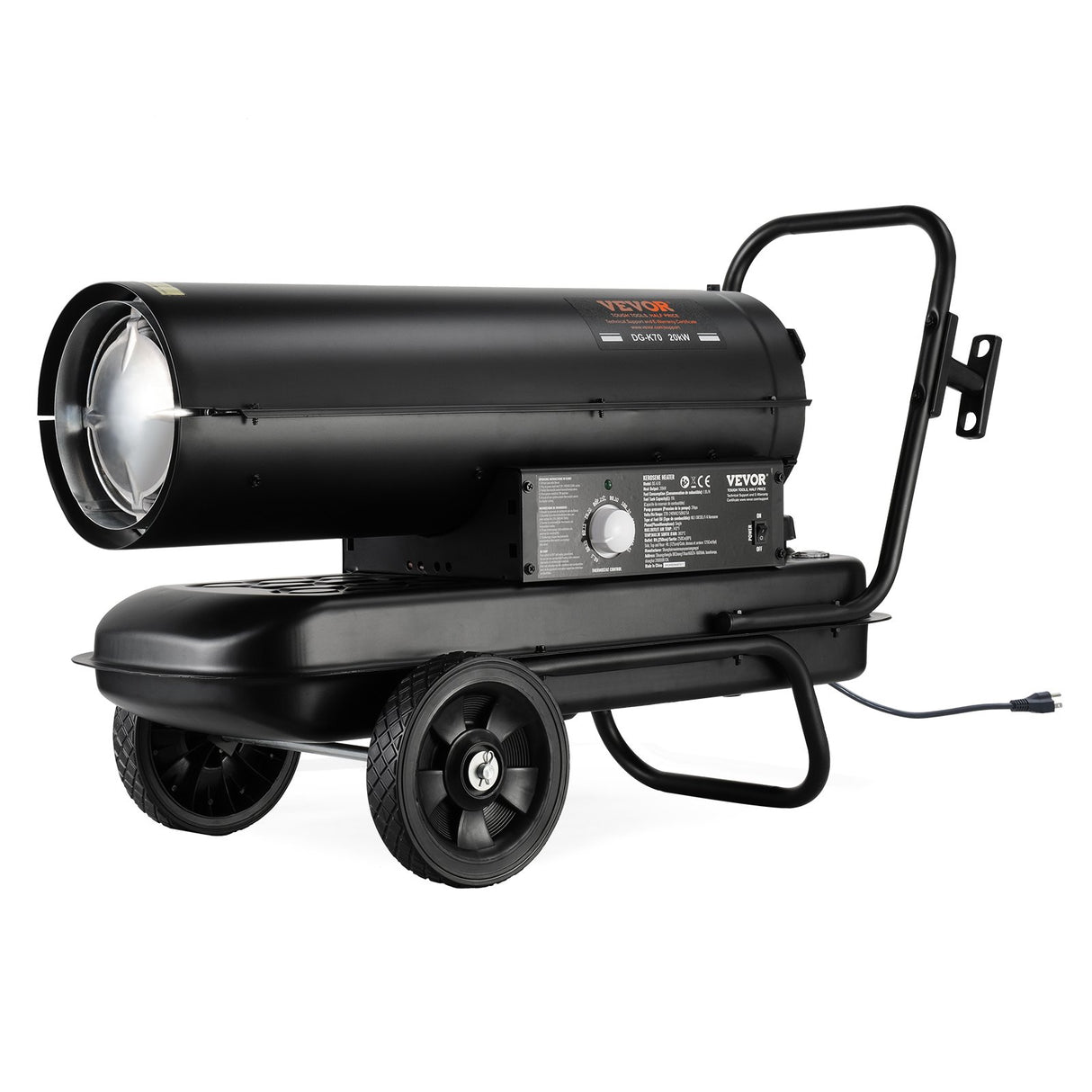 Portable Kerosene Forced Air Heater 70000 BTU Indoor Outdoor Use 5gal Tank