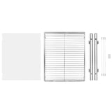 34x53 cm Pull Out Cabinet Organizer, Heavy Duty Slide Out Pantry Shelves, Chrome-Plated Steel Roll Out Drawers, Sliding Drawer Storage for Home, Inside Kitchen Cabinet, Bathroom, Under Sink