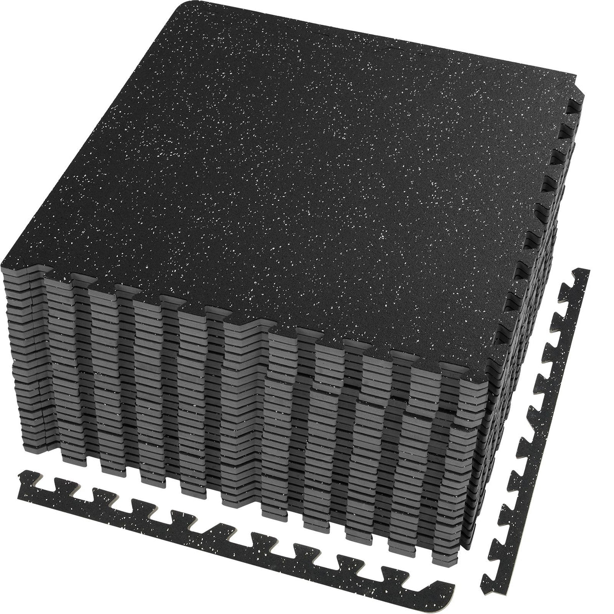 VEVOR EVA Interlocking Foam Floor Mats, 0.56 in Thickened 25 Pcs Puzzle Rubber Tiles, 24 x 24 in Exercise Floor Mat for Workout & Fitness, Heavy Duty Flooring Mats for Home, Gym, Office-100 Sq Ft