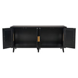 VEVOR Cat Litter Box Enclosure Wooden Litter Box Furniture Hidden 2 Rooms Black