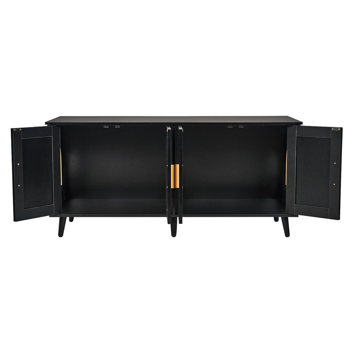 VEVOR Cat Litter Box Enclosure Wooden Litter Box Furniture Hidden 2 Rooms Black