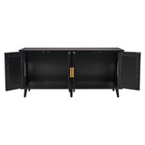 VEVOR Cat Litter Box Enclosure Wooden Litter Box Furniture Hidden 2 Rooms Black