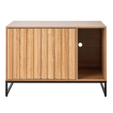 VEVOR Cat Litter Box Enclosure Furniture, 80 cm Hidden Litter Box Cabinet with Scratch Pad & Storage, Waterproof Cat Washroom End Table Cat House, Fit Most of Litterbox, for Bedroom Living Room