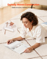 Indoor Plush Area Rugs, 2.44 x 3.05m Plush Carpet, Area Rugs Furry with Long Plushs Pile, Thick & Durable High-Pile Rug for High-Traffic Areas, Bedroom, Non-Shedding & Non-Slip Backing, Beige