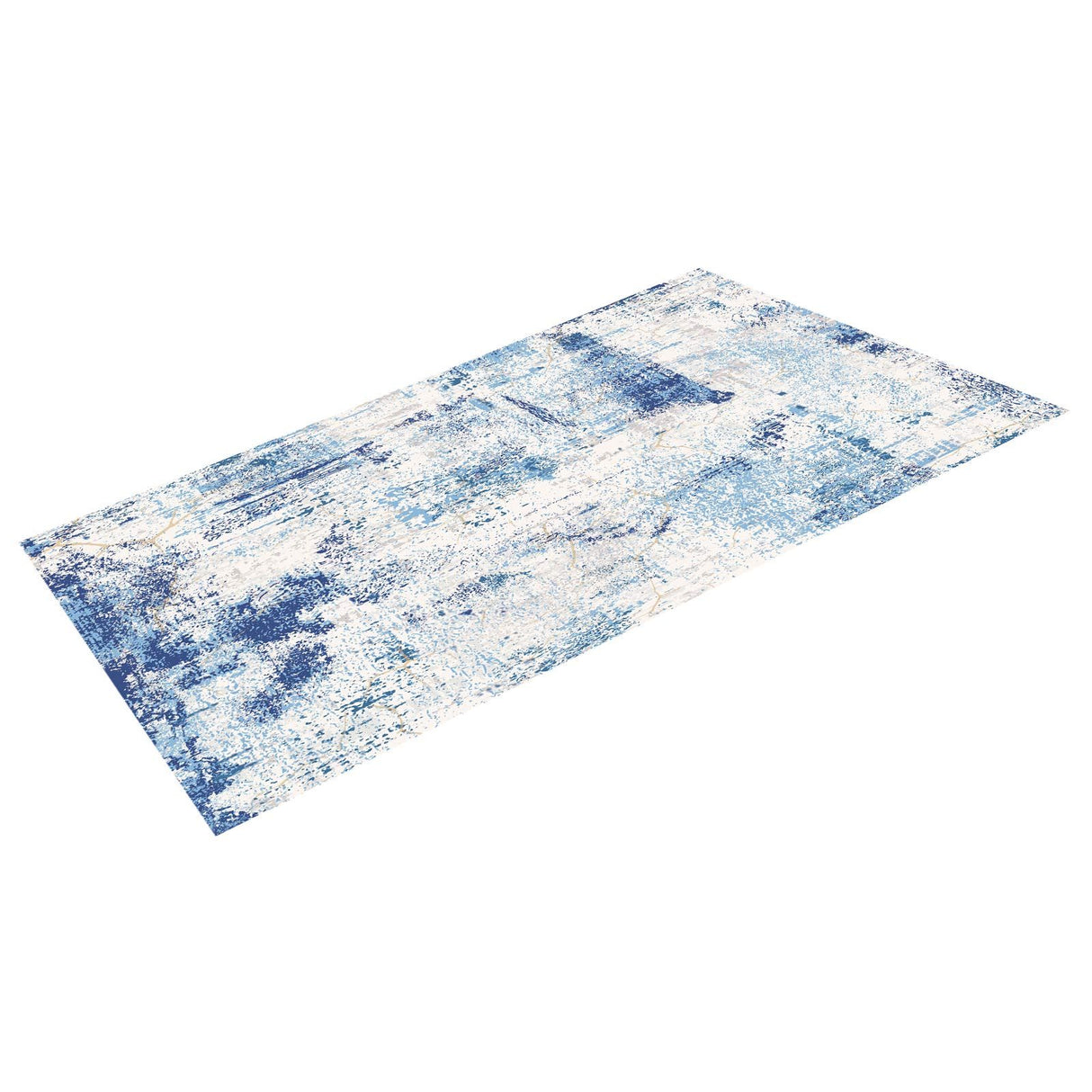 VEVOR Area Rug, 1524x2133.6mm Large Washable Rug, Non-Slip and Tear-Resistant Soft Carpet, Pet & Child Friendly Modern Area Rugs, Indoor Mat for Bedroom, Office, Living Room, Kids Room, Entryway, Blue