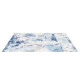 VEVOR Area Rug, 1524x2133.6mm Large Washable Rug, Non-Slip and Tear-Resistant Soft Carpet, Pet & Child Friendly Modern Area Rugs, Indoor Mat for Bedroom, Office, Living Room, Kids Room, Entryway, Blue
