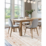 VEVOR Area Rug, 1524x2133.6mm Large Washable Rug, Non-Slip Tear-Resistant Soft Carpet, Pet & Child Friendly Modern Area Rugs, Indoor Mat for Bedroom, Office, Living Room, Kids Room, Entryway, Beige