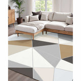 VEVOR Area Rug, 1524x2133.6mm Large Washable Rug, Non-Slip Tear-Resistant Soft Carpet, Pet & Child Friendly Modern Area Rugs, Indoor Mat for Bedroom, Living Room, Kids Room, Entryway, Charcoal Gray