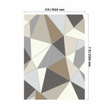 VEVOR Area Rug, 1524x2133.6mm Large Washable Rug, Non-Slip Tear-Resistant Soft Carpet, Pet & Child Friendly Modern Area Rugs, Indoor Mat for Bedroom, Living Room, Kids Room, Entryway, Charcoal Gray