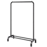 Clothes Rack, Heavy Duty Clothing Garment Rack with Hanging Rod and Bottom Storage Area, Clothing Rack for Bedroom Guest Room