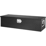 Heavy Duty Aluminum Truck Bed Tool Box, Diamond Plate Tool Box with Side Handle and Lock Keys, Storage Tool Box Chest Box Organizer for Pickup, Truck Bed, RV, Trailer, 990 x 330 x 254 mm, Black