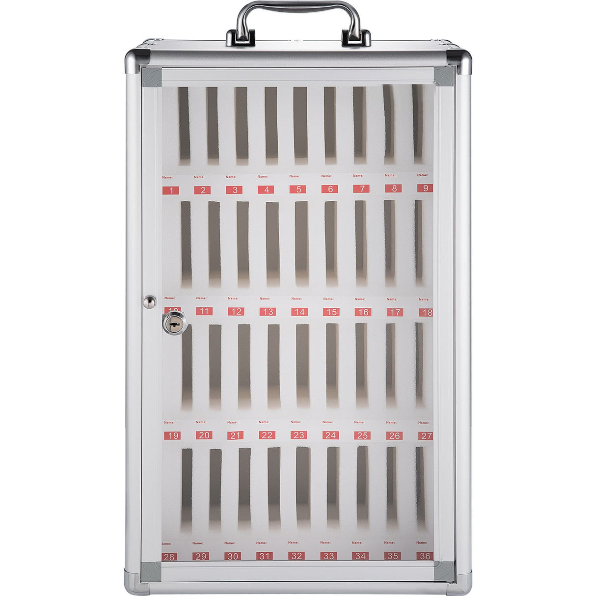 Cell Phones Storage Cabinet Clear Pocket Chart Storage Locker Box 36 Slots