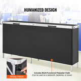 VEVOR Extra Long Folding Portable Bar Table - Tradeshow Podium Table for Indoor
