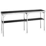 VEVOR Extra Long Folding Portable Bar Table - Tradeshow Podium Table for Indoor