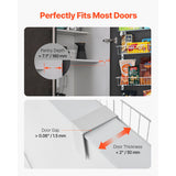 10-Tier Over the Door Pantry Organizer Hanging Storage Rack Adjustable