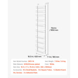 10-Tier Over the Door Pantry Organizer Hanging Storage Rack Adjustable