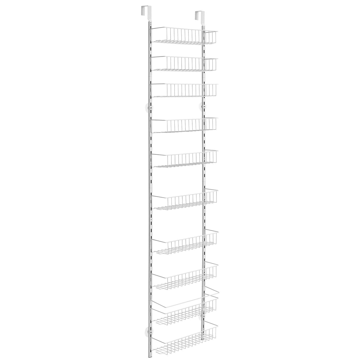 10-Tier Over the Door Pantry Organizer Hanging Storage Rack Adjustable