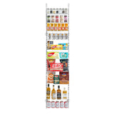 10-Tier Over the Door Pantry Organizer Hanging Storage Rack Adjustable