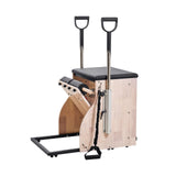 Pilates Chair, Split-Pedal Stability Combo Chairs with Handles, Rubber Wood Frame Yoga Fitness Trainer, Exercise Reformer, Pilates Resistance-Workout Equipment, for Home Gym Studio Workout