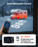 Diesel Heater, 8KW, DC 12V, All in One Portable Diesel Air Heater with Bluetooth APP Control, Remote Control and LCD Screen, 4.5 L Fuel Tank for Vehicles, Vans, RVs, Campers, and Garages