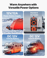 Diesel Heater, 8KW, DC 12V, All in One Portable Diesel Air Heater with Bluetooth APP Control, Remote Control and LCD Screen, 4.5 L Fuel Tank for Vehicles, Vans, RVs, Campers, and Garages