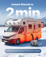Diesel Heater, 8KW, DC 12V/24V, All in One Portable Diesel Air Heater with Bluetooth APP Control, Remote Control and LCD Screen, 5 L Fuel Tank for Trucks, Vans, RVs, Campers, and Garages