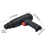 Air Hammer, 2500-2700BPM Pneumatic Hammer with 70mm Stroke & 4PCS 170mm Long Barrel Chisels, Pistol-Grip Compact Air Chisel Pneumatic Shovel Tool for Cutting Scraping Demolishing
