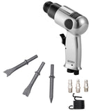 Air Hammer, 4500BPM Pneumatic Hammer with 40mm Stroke & 4PCS Chisels Round Shank, Lightweight & Compact Air Chisel Pneumatic Shovel Tool for Cutting Punching Scraping