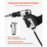 Air Hammer, 4500BPM Pneumatic Hammer with 40mm Stroke & 4PCS Chisels Round Shank, Lightweight & Compact Air Chisel Pneumatic Shovel Tool for Cutting Punching Scraping