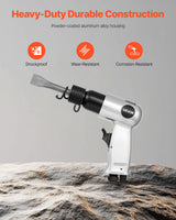 Air Hammer, 4500BPM Pneumatic Hammer with 40mm Stroke & 4PCS Chisels Round Shank, Lightweight & Compact Air Chisel Pneumatic Shovel Tool for Cutting Punching Scraping