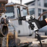 Air Hammer, 4500BPM Pneumatic Hammer with 40mm Stroke & 4PCS Chisels Round Shank, Lightweight & Compact Air Chisel Pneumatic Shovel Tool for Cutting Punching Scraping