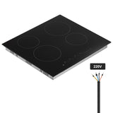 Built-in Electric Cooktop Radiant Ceramic Cooktop 4 Burners 23.2x20.5 inch