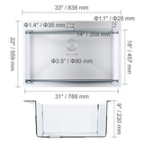 Kitchen Sink, 304 Stainless Steel Drop-In Sinks, Top Mount Single Bowl Basin with Accessories(Pack of 3), Household Dishwasher Sinks for Workstation, RV, Prep Kitchen, and Bar Sink, 33 inch
