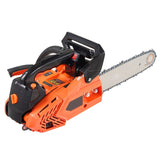 25 cc Gas Chainsaw, 305 mm Gas Powered Chainsaw, 0.75 kW Power Chain Saw with Non-Slip Handle, Gas-Powered Chainsaws with Dual Fuel Tanks, For Wood Cutting, Tree Trimming, and Land Clearing