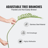Artificial Palm Tree, 1.8mTall Faux Plant, Secure PE Material & Anti-Tip Tilt Protection Low-Maintenance Plant, Lifelike Green Fake Tree for Home Office Warehouse Decor Indoor Outdoor