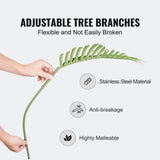 Artificial Palm Tree, 1.8mTall Faux Plant, Secure PE Material & Anti-Tip Tilt Protection Low-Maintenance Plant, Lifelike Green Fake Tree for Home Office Warehouse Decor Indoor Outdoor